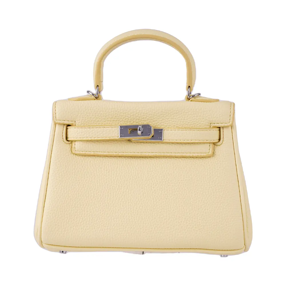 Meilin (S)- Citrus Yellow Premium cowhide leather mini crossbody Bag for women| everyday handbag| durable & stylish ladies shoulder bags| Multi-purpose bags for work, travel, sopping - Image 5