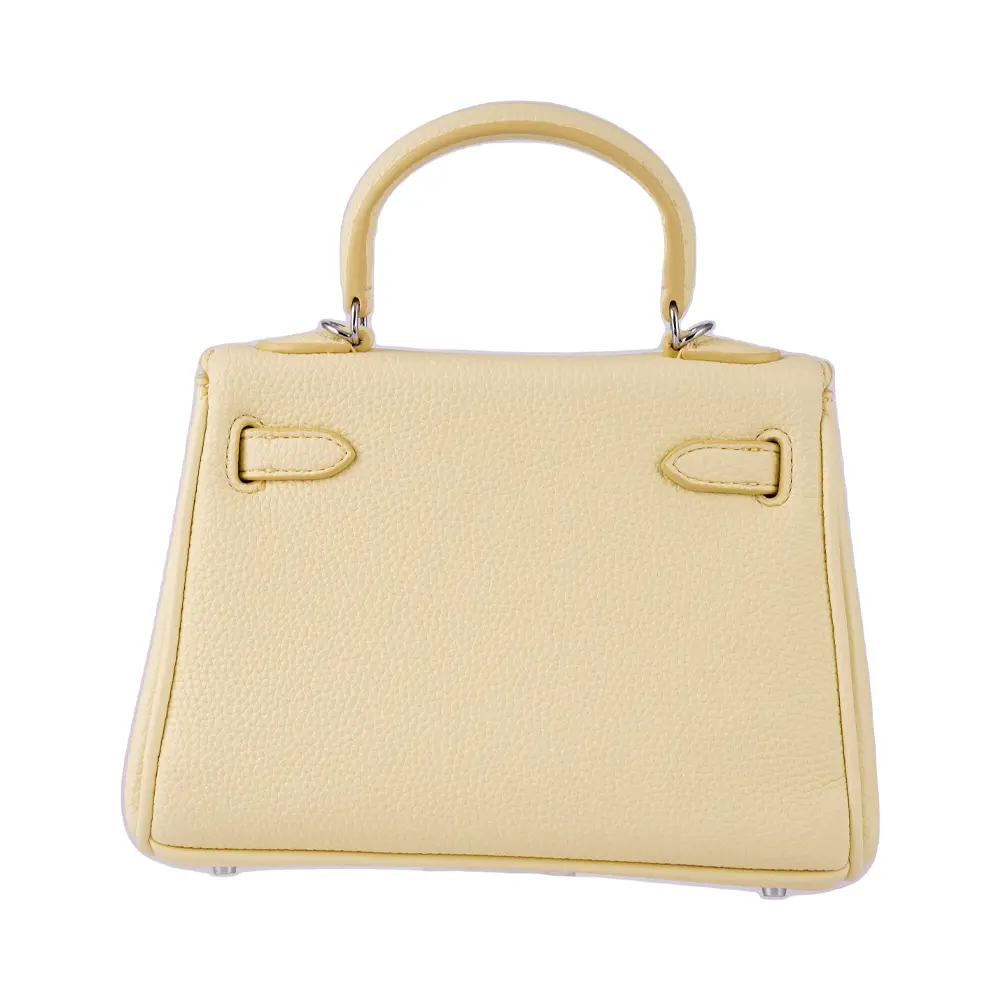 Meilin (S)- Citrus Yellow Premium cowhide leather mini crossbody Bag for women| everyday handbag| durable & stylish ladies shoulder bags| Multi-purpose bags for work, travel, sopping - Image 7