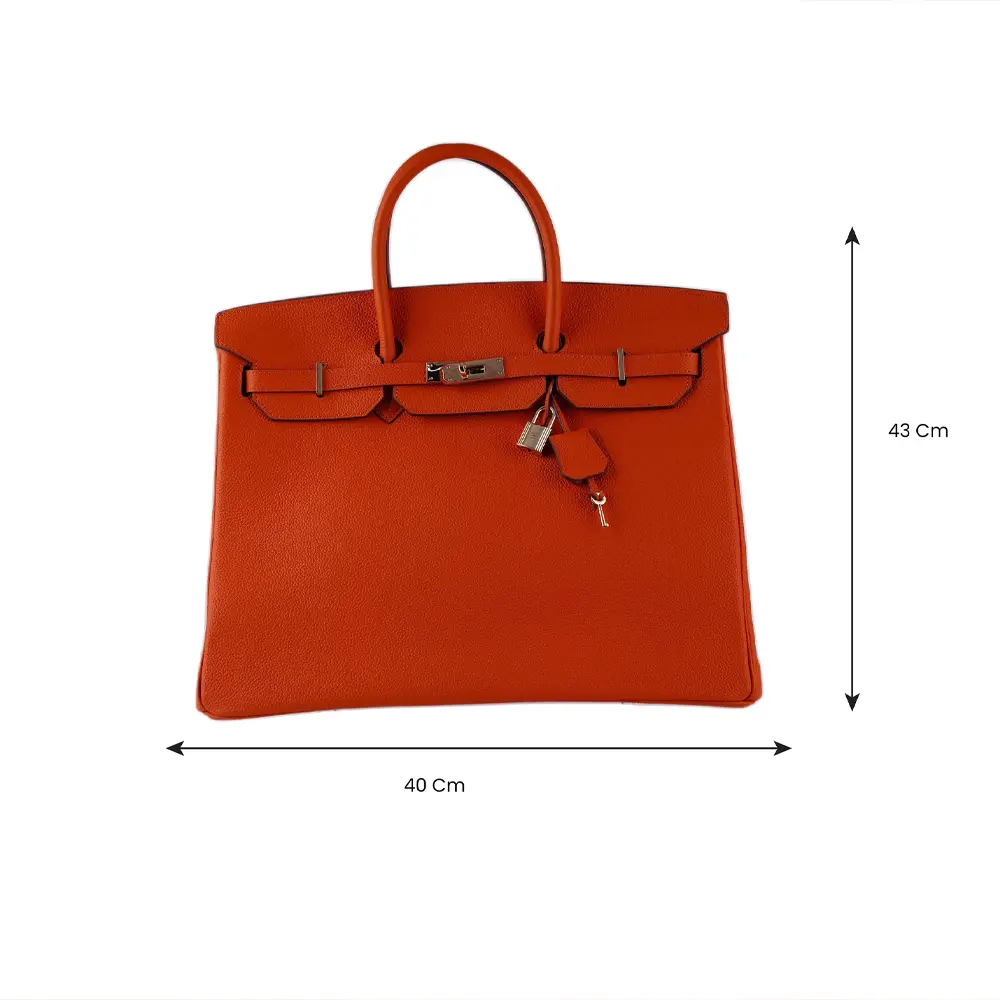 Tammara's Orange Premiun cowhide leather satchel Bag for women|Spacious everyday handbag| durable & stylish tote bags| Multi-purpose bags for work, travel, sopping - Image 3