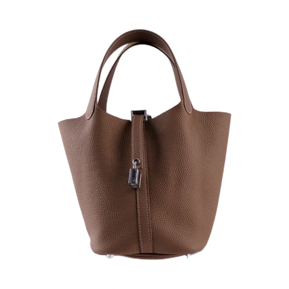 Shiori(M) - Grey Premium cowhide leather Hobo Bag for women| spacious everyday handbag| durable & stylish ladies shoulder bag| Multi-purpose bag for work, travel, sopping - Image 5