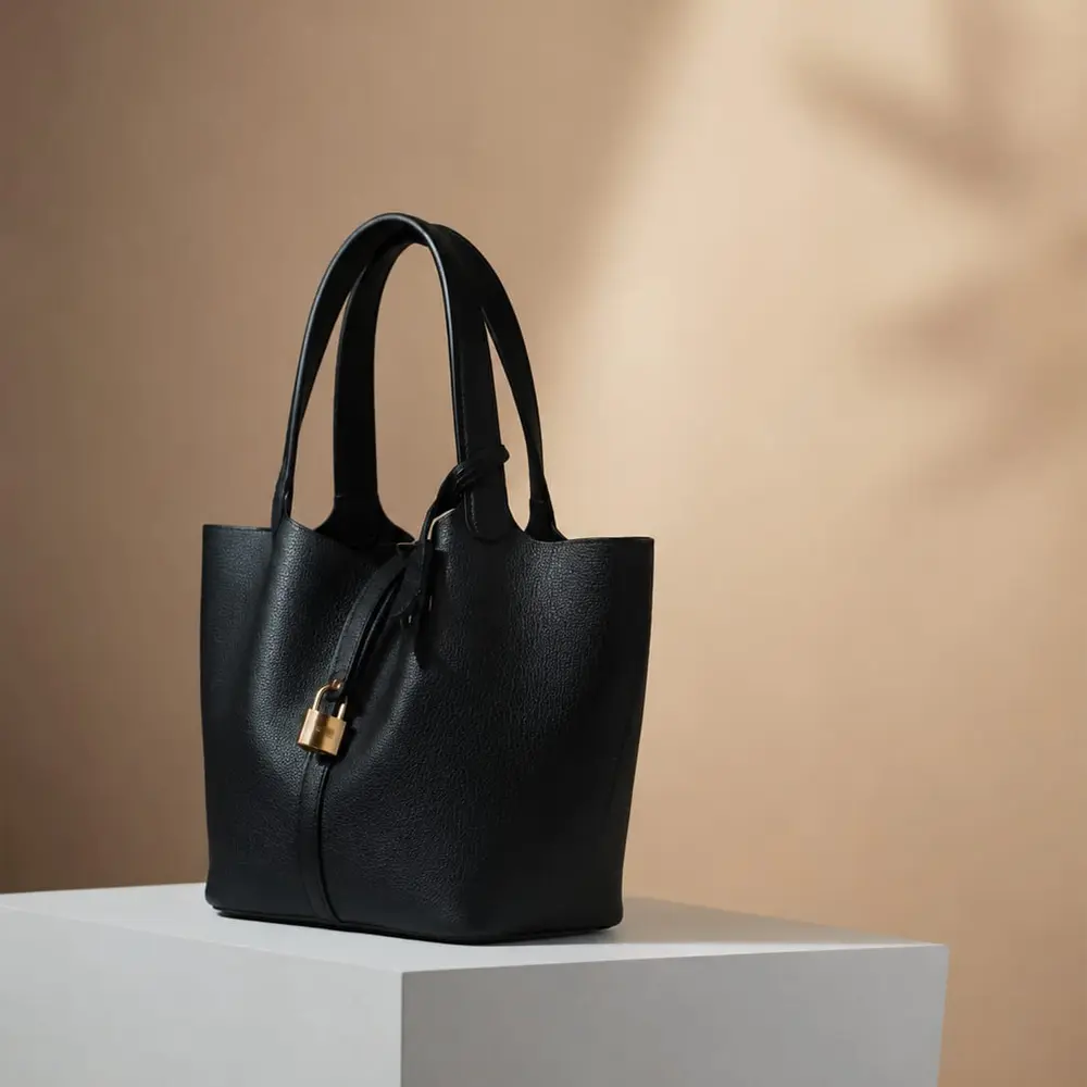 Shiori(L) - Black Premium cowhide leather Hobo Bag for women| spacious everyday handbag| durable & stylish ladies shoulder bag| Multi-purpose bag for work, travel, sopping - Image 9
