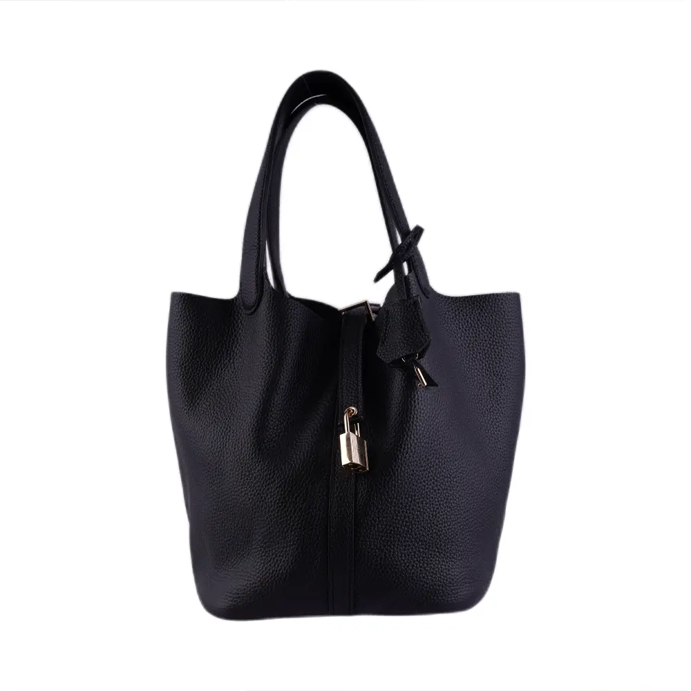 Shiori(L) - Black Premium cowhide leather Hobo Bag for women| spacious everyday handbag| durable & stylish ladies shoulder bag| Multi-purpose bag for work, travel, sopping - Image 5