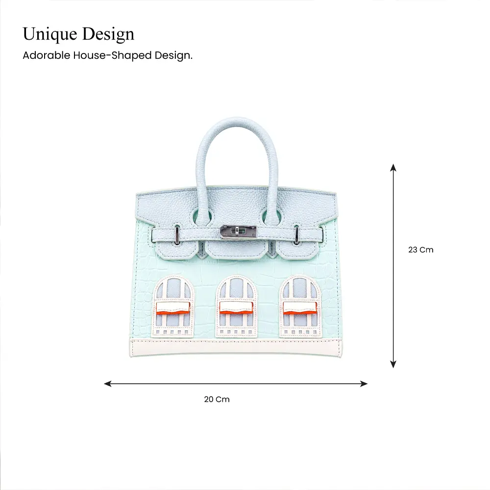 Kiara (S) - Mint Green Premium cowhide leather mini sling Bag for women| ladies everyday handbag| durable & stylish shoulder bag| Multi-purpose bag for work, travel, sopping - Image 3