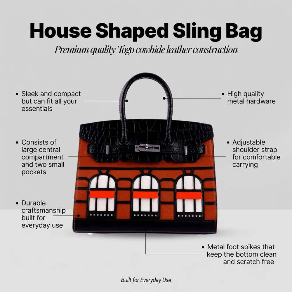 Kiara (M) - Tan Premium cowhide leather sling Bag for women| spacious everyday handbag| durable & stylish ladies shoulder bag| Multi-purpose bag for work, travel, sopping - Image 5