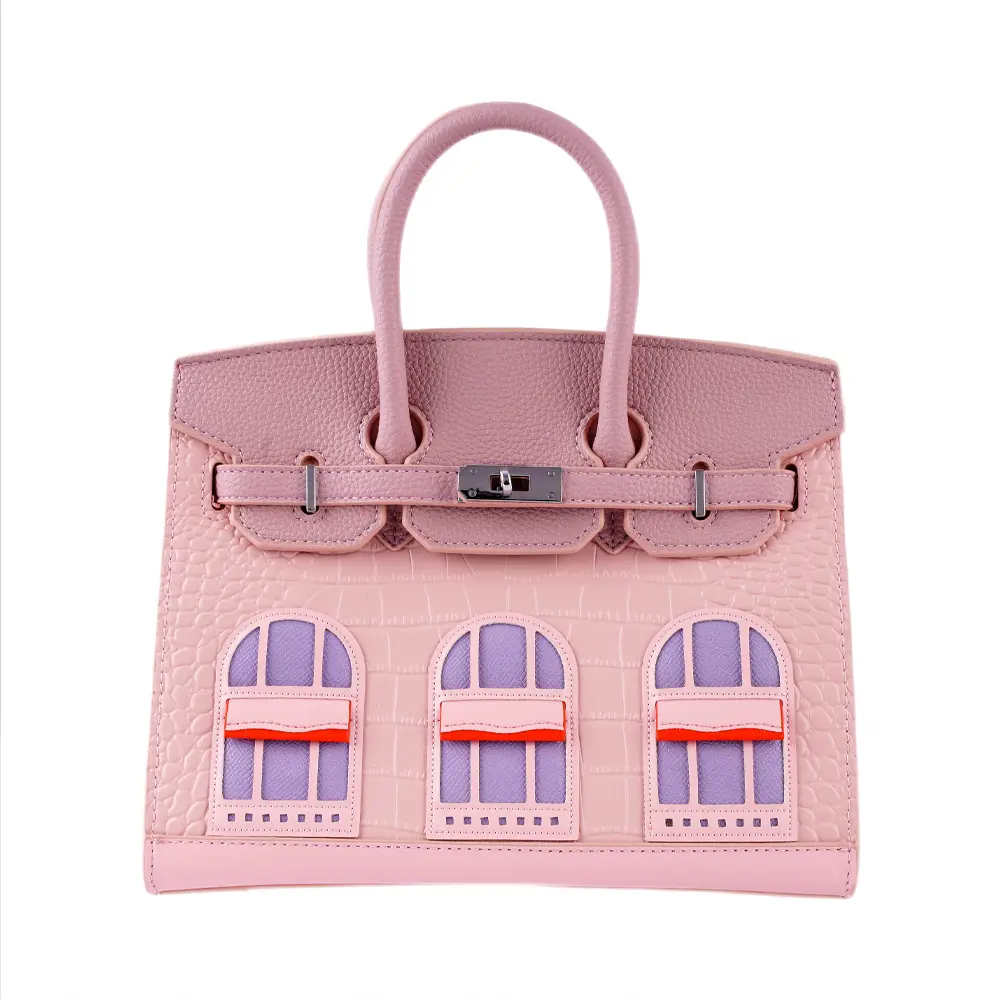 Kiara (M) - Pink Premium cowhide leather sling Bag for women| spacious everyday handbag| durable & stylish ladies shoulder bag| Multi-purpose bag for work, travel, sopping - Image 5