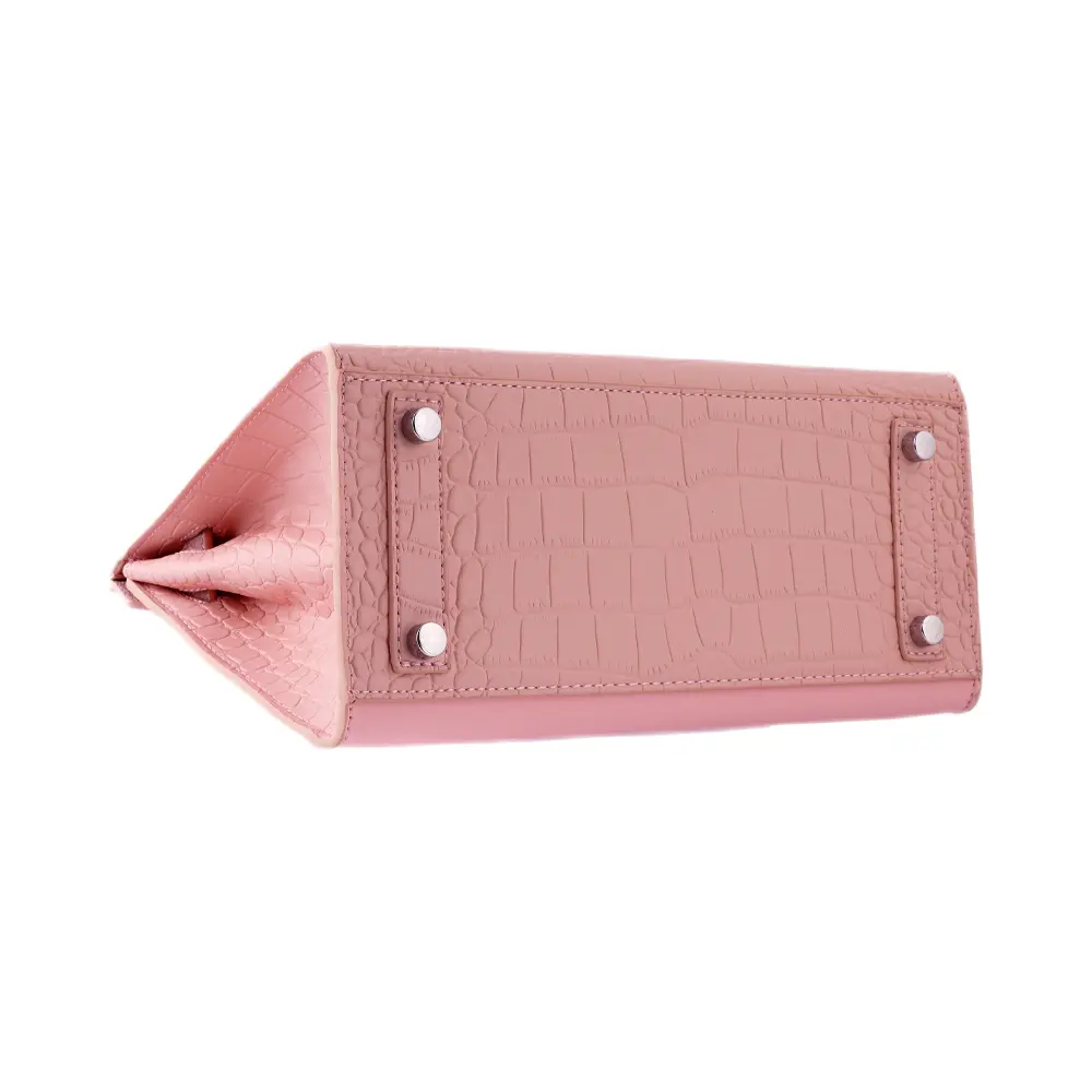 Kiara (M) - Pink Premium cowhide leather sling Bag for women| spacious everyday handbag| durable & stylish ladies shoulder bag| Multi-purpose bag for work, travel, sopping - Image 8