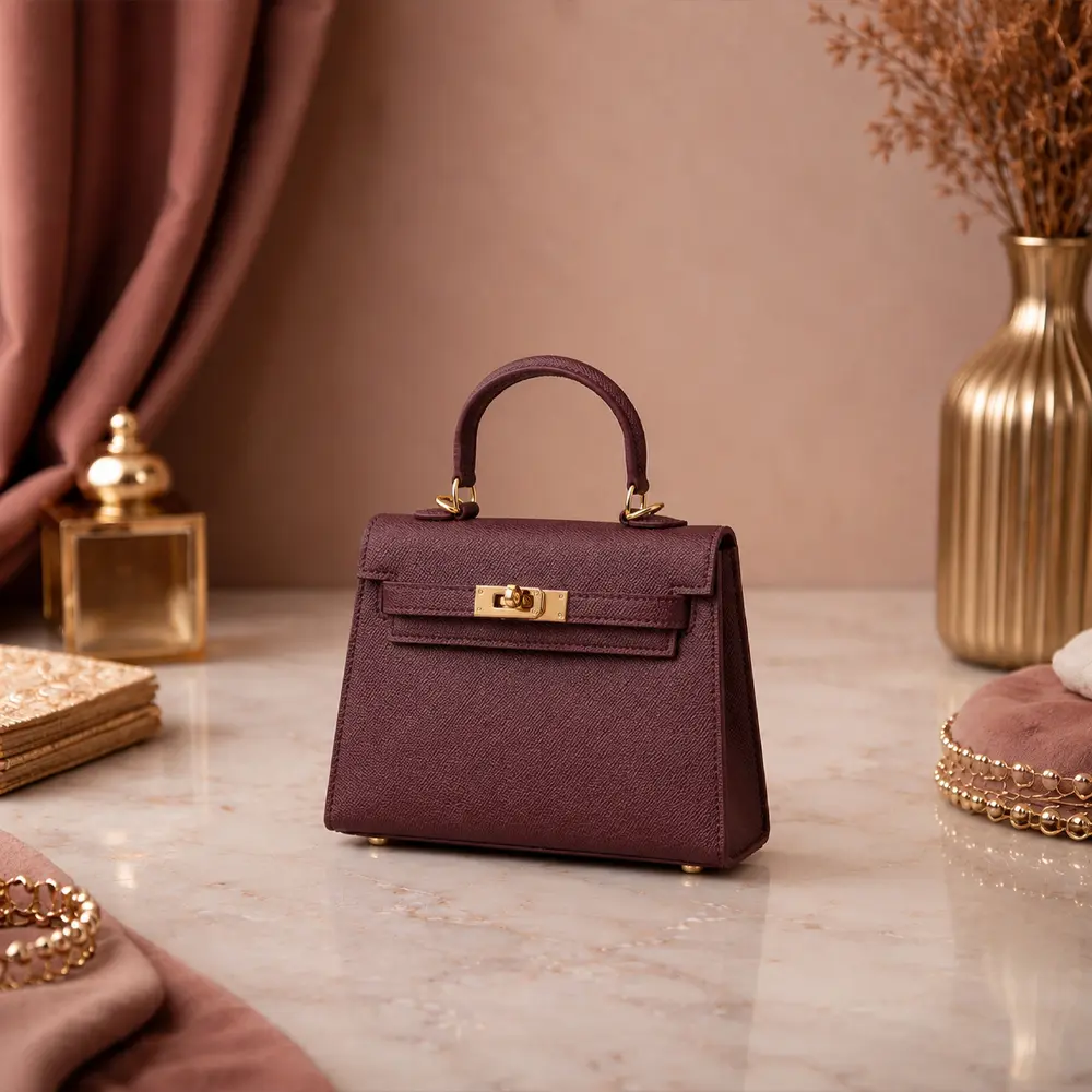 Meilin (S)- Dark Brown Premium cowhide leather mini crossbody Bag for women| everyday handbag| durable & stylish ladies shoulder bags| Multi-purpose bags for work, travel, sopping - Image 2