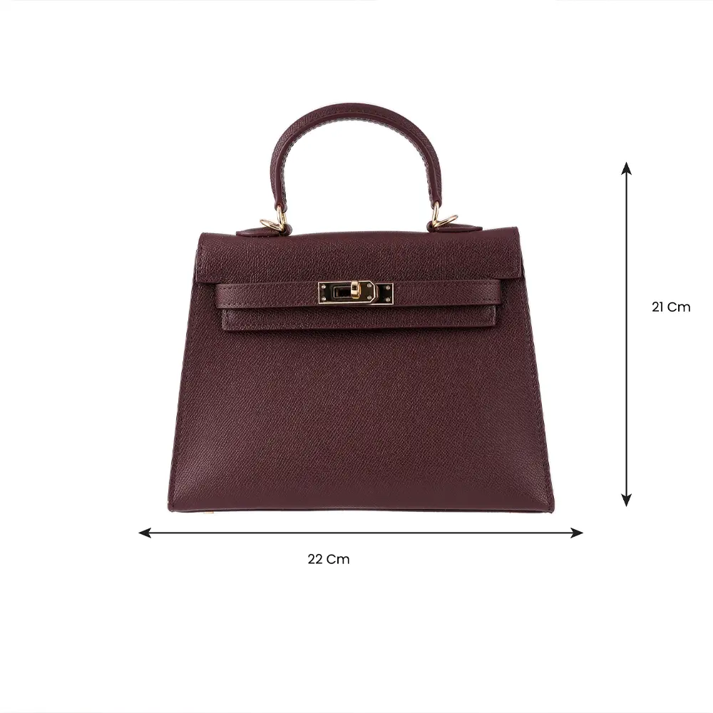 Meilin (S)- Dark Brown Premium cowhide leather mini crossbody Bag for women| everyday handbag| durable & stylish ladies shoulder bags| Multi-purpose bags for work, travel, sopping - Image 3
