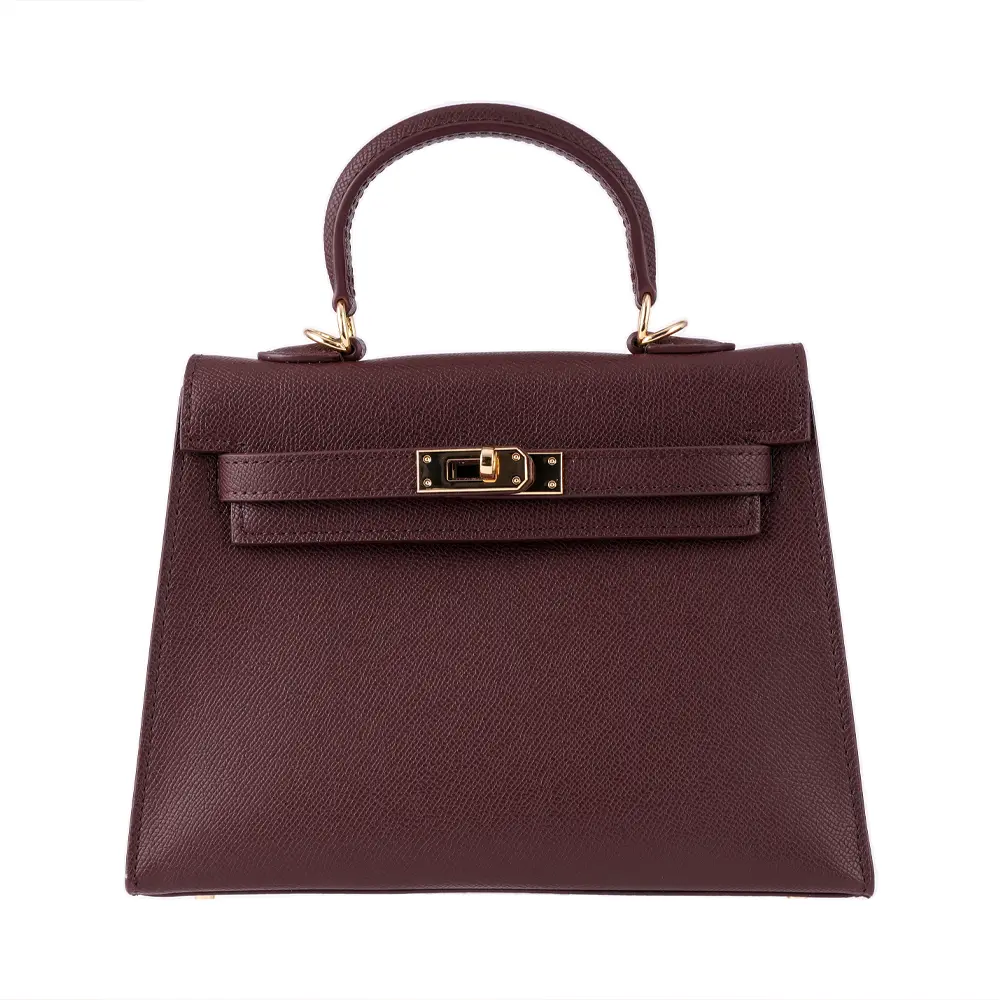 Meilin (S)- Dark Brown Premium cowhide leather mini crossbody Bag for women| everyday handbag| durable & stylish ladies shoulder bags| Multi-purpose bags for work, travel, sopping - Image 5