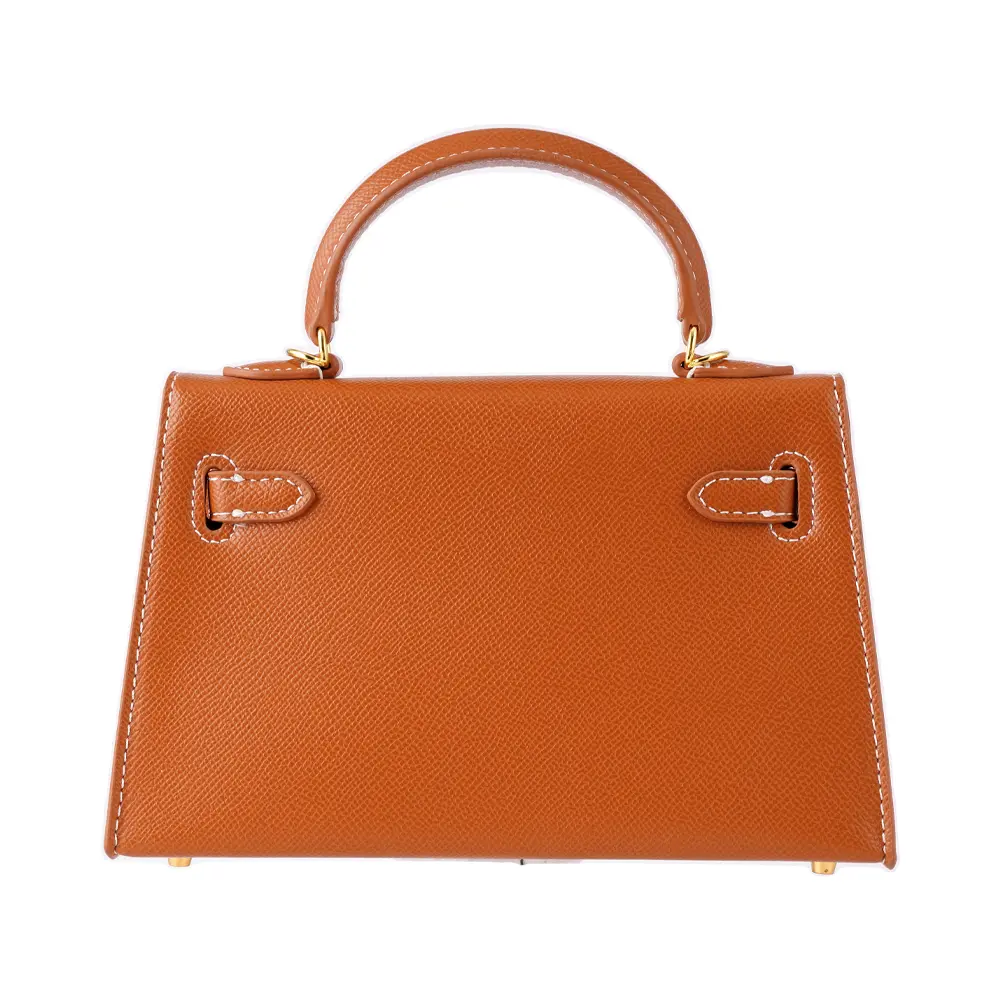 Meilin (S)- Tan Premium cowhide leather mini crossbody Bag for women| everyday handbag| durable & stylish ladies shoulder bags| Multi-purpose bags for work, travel, sopping - Image 6