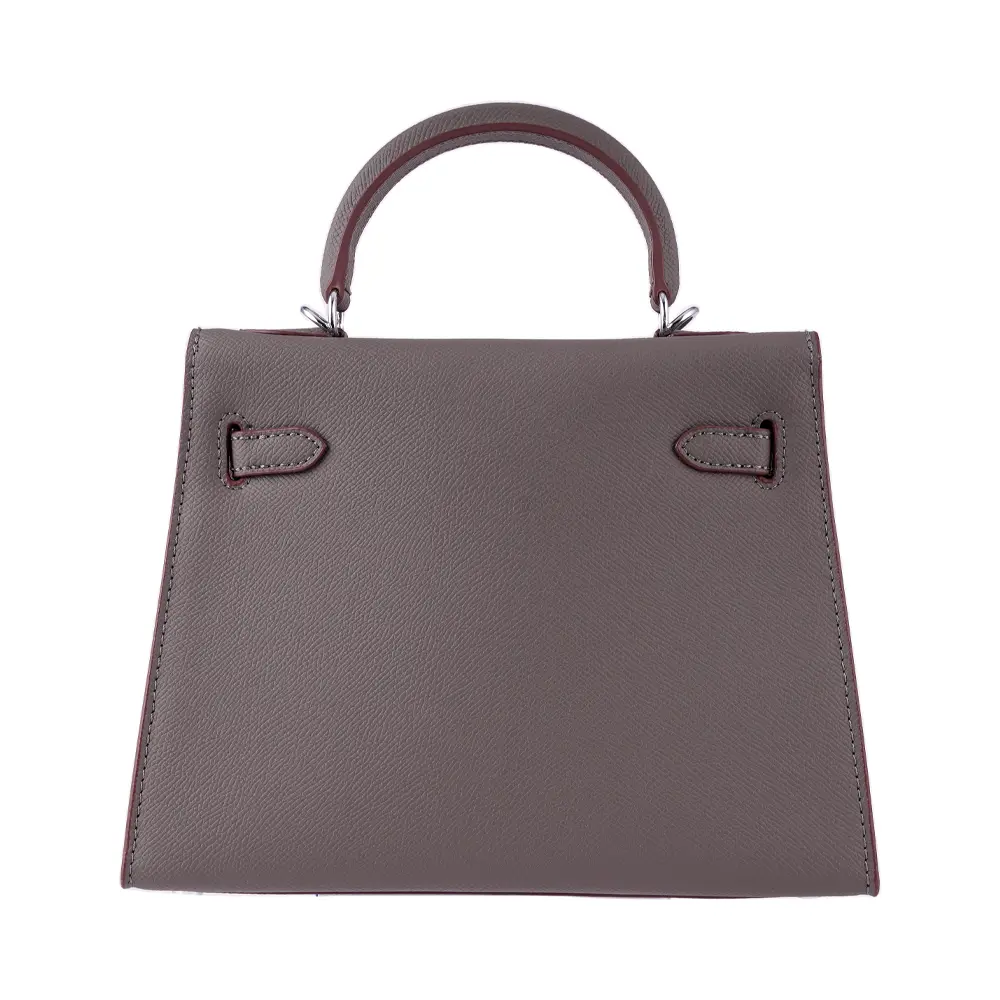 Meilin (M) - Grey Premium cowhide leather crossbody Bag for women| everyday handbag| durable & stylish ladies shoulder bags| Multi-purpose bags for work, travel, sopping - Image 7