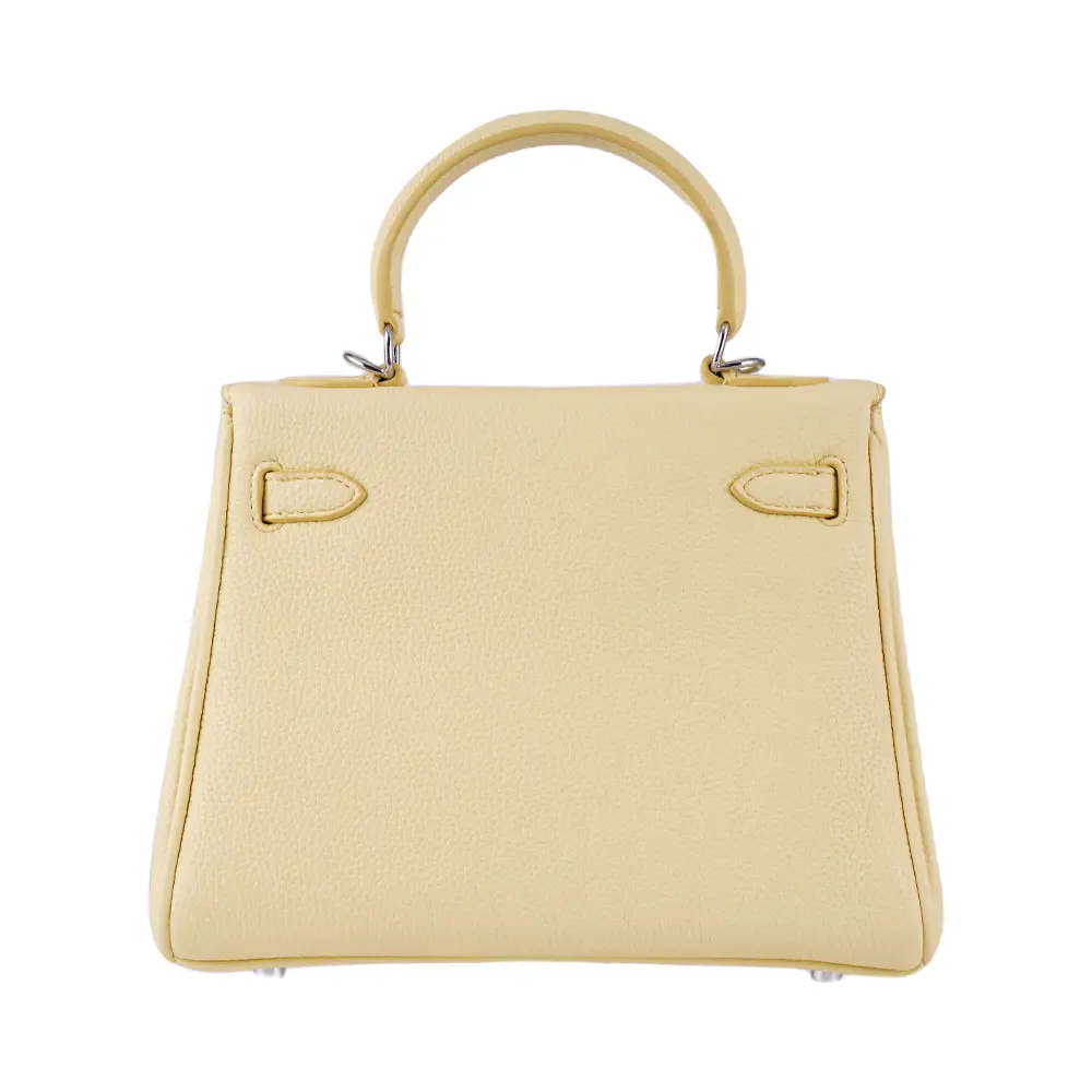 Meilin (M) - Citrus Yellow Premium cowhide leather crossbody Bag for women| everyday handbag| durable & stylish ladies shoulder bags| Multi-purpose bags for work, travel, sopping - Image 7