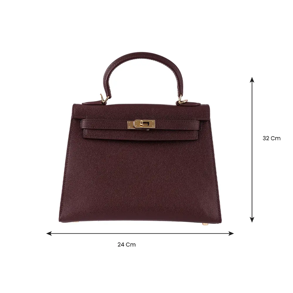 Meilin (M) - Dark Brown Premium cowhide leather crossbody Bag for women| everyday handbag| durable & stylish ladies shoulder bags| Multi-purpose bags for work, travel, sopping - Image 3