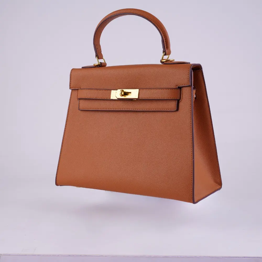 Meilin (M) - Tan Premium cowhide leather crossbody Bag for women| everyday handbag| durable & stylish ladies shoulder bags| Multi-purpose bags for work, travel, sopping - Image 5