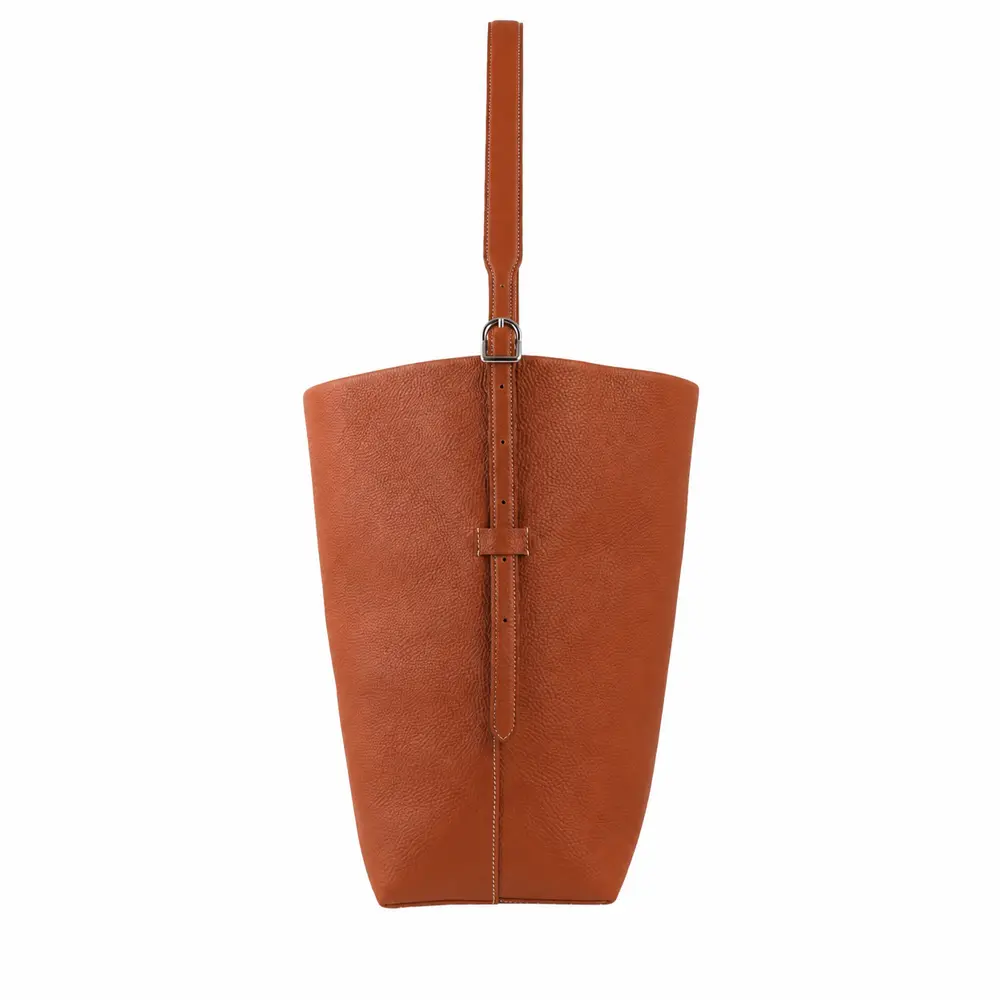 Naira - Tan Premium cowhide leather Tote Bag for women|Spacious everyday handbag| durable & stylish ladies shoulder bags| Multi-purpose bags for work, travel, sopping. - Image 5