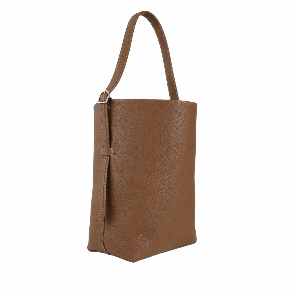 Naira - Khaki Premium cowhide leather Tote Bag for women|Spacious everyday handbag| durable & stylish ladies shoulder bags| Multi-purpose bags for work, travel, sopping. - Image 5