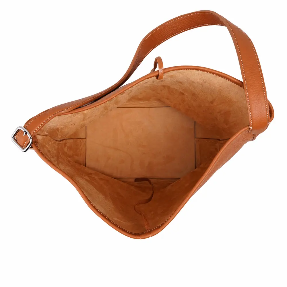 Naira - Khaki Premium cowhide leather Tote Bag for women|Spacious everyday handbag| durable & stylish ladies shoulder bags| Multi-purpose bags for work, travel, sopping. - Image 6