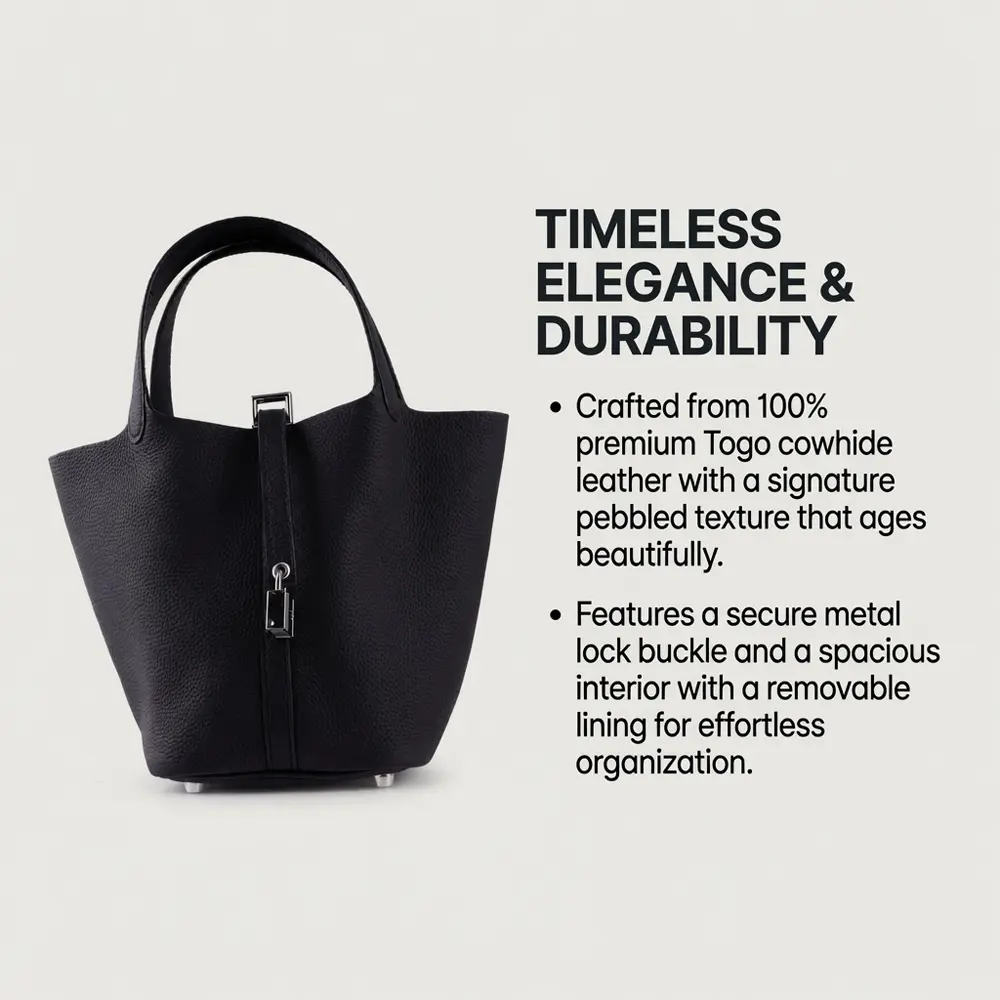 Shiori(M) - Black Premium cowhide leather Hobo Bag for women| spacious everyday handbag| durable & stylish ladies shoulder bag| Multi-purpose bag for work, travel, sopping - Image 4