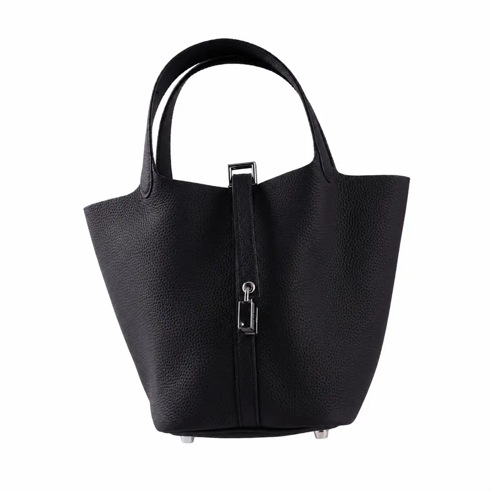 Shiori(M) - Black Premium cowhide leather Hobo Bag for women| spacious everyday handbag| durable & stylish ladies shoulder bag| Multi-purpose bag for work, travel, sopping - Image 5