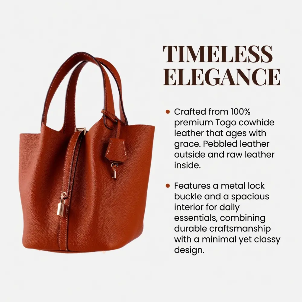 Shiori(L) - Tan Premium cowhide leather Hobo Bag for women| spacious everyday handbag| durable & stylish ladies shoulder bag| Multi-purpose bag for work, travel, sopping - Image 4