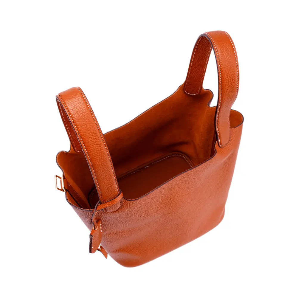 Shiori(L) - Tan Premium cowhide leather Hobo Bag for women| spacious everyday handbag| durable & stylish ladies shoulder bag| Multi-purpose bag for work, travel, sopping - Image 6