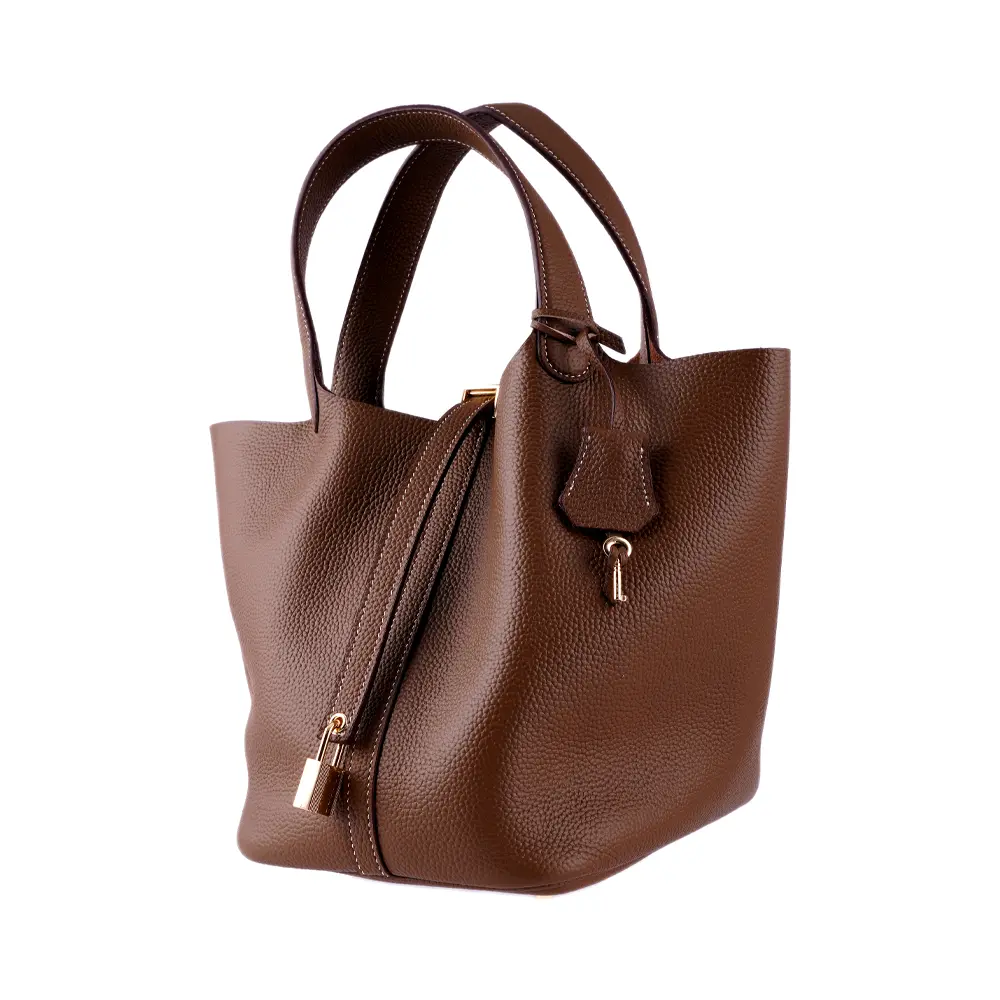Shiori(L) - Khaki Premium cowhide leather Hobo Bag for women| spacious everyday handbag| durable & stylish ladies shoulder bag| Multi-purpose bag for work, travel, sopping - Image 5